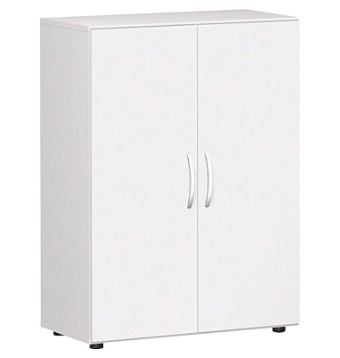 Aktenschrank Flex S-383102-W, Holz, 3 OH, 80 x 110,4 x 42 cm, weiß