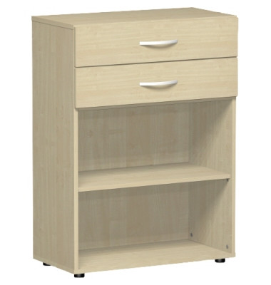 Regal Mailand S-383600-AH 800x1.104x420mm 3Fachböden ahorn