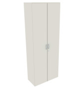 Aktenschrank Flex S-386100-WW, abschlie&szlig;bar, 6 OH, wei&szlig;, 80x216x42cm (BxHxT)