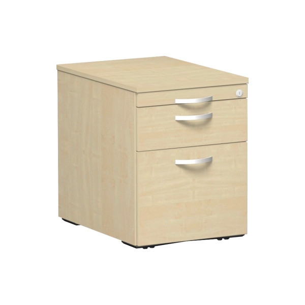 4038933060491 - Rollcontainer Flex S-530152-AH Holz ahorn 1 normale Schublade mit extra Hängeregisterauszug mit extra Utensilienauszug absc 