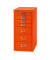 Schubladenschrank MultiDrawer™ 29er Serie L298603, Stahl, 8 Schubladen (Vollauszug), A4, 38 x 59 x 27,8 cm, orange