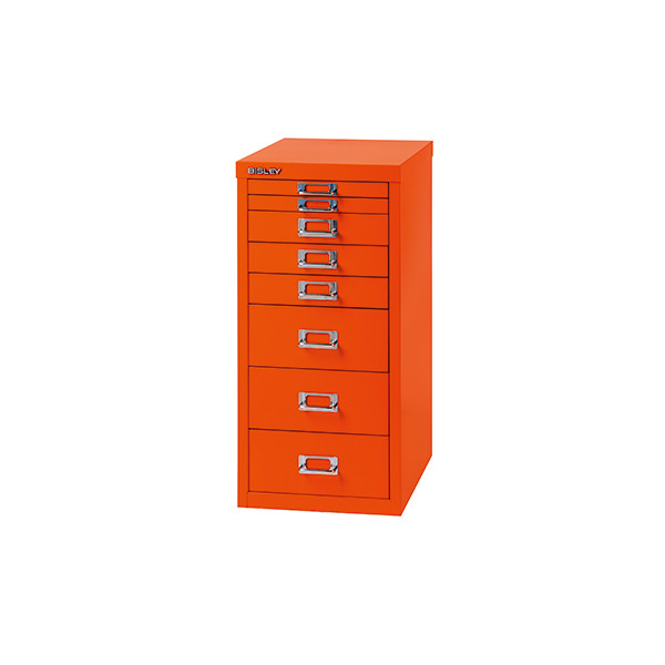 5020073826692 - Schubladenschrank MultiDrawer? 29er Serie L298603 Stahl 8 Schubladen (Vollauszug) A4 38 x 59 x 278 cm orange 5020073826692