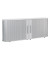 Aktenschrank Flex S-382104-SL, 2 OH, silber/lichtgrau, 200x83x40cm (BxHxT)