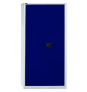 Garderobenschrank Universal E782AAG505, Stahl abschließbar, 5 OH, 91,4 x 195 x 40 cm, blau/lichtgrau