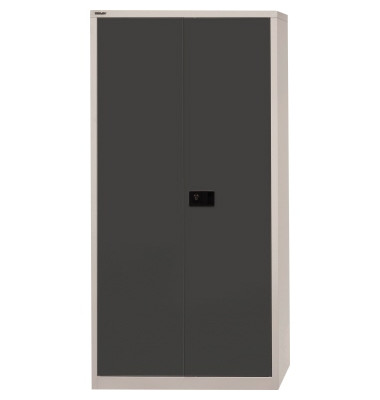 Garderobenschrank Universal E782AAG525, Stahl abschließbar, 5 OH, 91,4 x 195 x 40 cm, anthrazit/lichtgrau