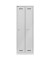 Spind MonoBloc ML06D1645, Metall, 2 Abteile mit 2 Fächern, abschließbar, 61x170cm (BxH), lichtgrau