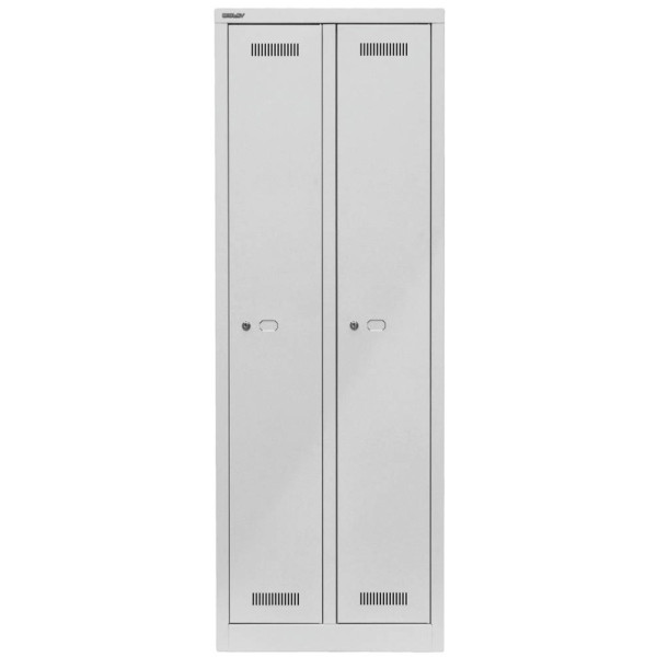5020073812527 - Spind MonoBloc ML06D1645 Metall 2 Abteile mit 2 Fächern abschließbar 61x170cm (BxH) lichtgrau 5020073812527 Bisley