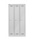 Spind MonoBloc ML09T1645, Metall, 3 Abteile mit 3 Fächern, abschließbar, 90x170cm (BxH), lichtgrau
