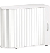 Aktenschrank Flex S-382101-SW, 2 OH, silber/wei&szlig;, 100x83x40cm (BxHxT)