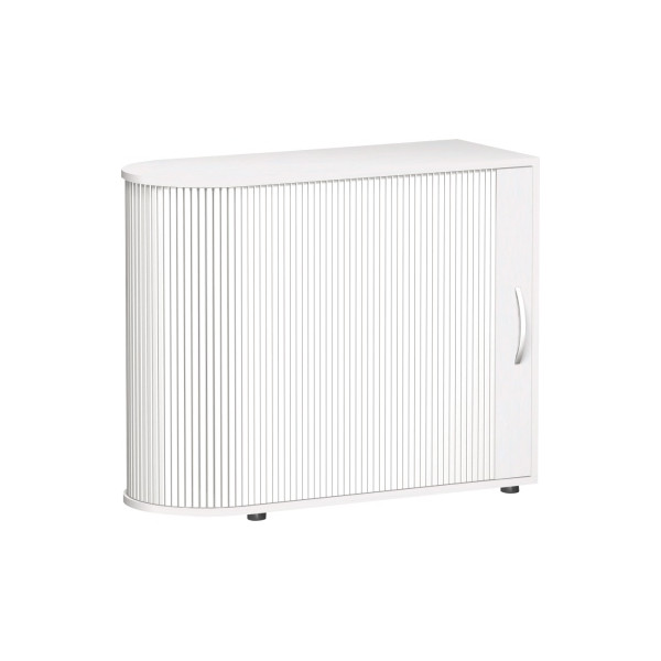 4038933408828 - Aktenschrank Flex S-382101-W Kunststoff Holz 2 OH 100 x 83 x 40 cm silber weiß 4038933408828 Geramöbel