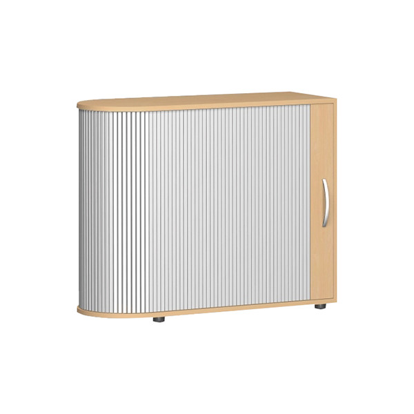 4038933059303 - Aktenschrank Flex S-382101-SB Kunststoff Holz 2 OH 100 x 83 x 40 cm silber buche 4038933059303 Geramöbel