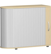 Aktenschrank Flex S-382101-SA, 2 OH, silber/ahorn, 100x83x40cm (BxHxT)