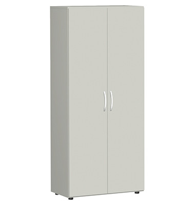 Aktenschrank Flex S-386100-LL, abschlie&szlig;bar, 6 OH, lichtgrau, 80x216x42cm (BxHxT)