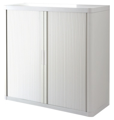 Aktenschrank easyOffice E1CT0006500042, abschlie&szlig;bar, 2 OH, wei&szlig;, 110x104x41,5cm (BxHxT)