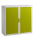 Aktenschrank easy Office E1CT0000100044, Kunststoff/Stahl abschließbar, 2 OH, 110 x 104 x 41,5 cm, grün/weiß
