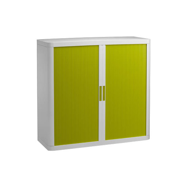 3660141929140 - Aktenschrank easy Office E1CT0000100044 Kunststoff Stahl abschließbar 2 OH 110 x 104 x 415 cm grün weiß 3660141929140 PAPER