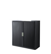 Aktenschrank easyOffice E1CT0009600045, abschlie&szlig;bar, 2 OH, schwarz, 110x104x41,5cm (BxHxT)