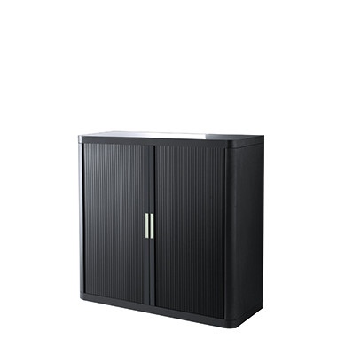 Aktenschrank easyOffice E1CT0009600045, abschlie&szlig;bar, 2 OH, schwarz, 110x104x41,5cm (BxHxT)