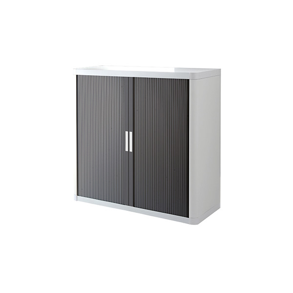 3660141930238 - Aktenschrank easy Office E1CT0010200042 Kunststoff Stahl abschließbar 2 OH 110 x 104 x 415 cm anthrazit weiß 3660141930238 