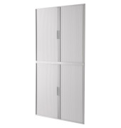 Aktenschrank easy Office E2CT0006500061, Kunststoff/Stahl abschließbar, 4 OH, 110 x 204 x 41,5 cm, weiß