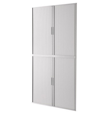 Aktenschrank easy Office E2CT0006500061, Kunststoff/Stahl abschließbar, 4 OH, 110 x 204 x 41,5 cm, weiß