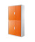 Aktenschrank easyOffice E2CT0010100063, abschlie&szlig;bar, 4 OH, orange/wei&szlig;, 110x204x41,5cm (BxHxT)