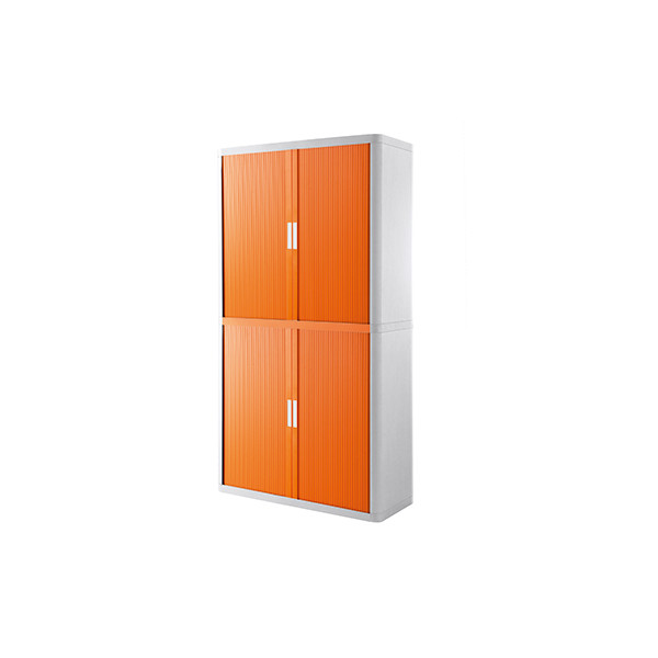 3660141929492 - Aktenschrank easy Office E2CT0010100063 Kunststoff Stahl abschließbar 4 OH 110 x 204 x 415 cm orange weiß 3660141929492 PAP