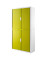 Aktenschrank easyOffice E2CT0003500062, abschlie&szlig;bar, 4 OH, wei&szlig;/gr&uuml;n, 110x204x41,5cm (BxHxT)