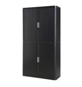 Aktenschrank easy Office E2CT0009600051, Kunststoff/Stahl abschließbar, 4 OH, 110 x 204 x 41,5 cm, schwarz