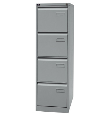 H&auml;ngeregistraturschrank IPCCA14855 Light, silber, 4 Schubladen, 1-bahnig