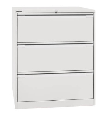H&auml;ngeregistraturschrank DF3696 Office, verkehrswei&szlig;, 3 Schubladen, 2-bahnig