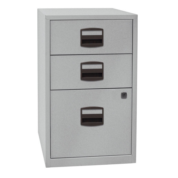 5020073756258 - Schubladenschrank Home PFA3355 Stahl abschließbar 2 Schubladen 413 x 672 x 40 cm silber 5020073756258 Bisley