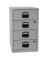 Schubladenschrank Home PFA4S355, Stahl abschließbar, 4 Schubladen, A4, 41,3 x 67,2 x 40 cm, silber