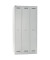 Spind Light GL09T1245, Metall, 3 Abteile mit 3 Fächern, abschließbar, 90x185cm (BxH), lichtgrau