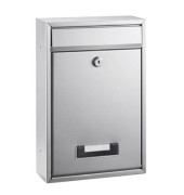 Briefkasten 8602 zero, silber, 21,5x32x8,5cm