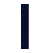 Schließfachschrank, Metall, 1 Abteil mit 6 Fächern, abschließbar, 30,5x180,2cm (BxH), blau