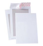 Versandtaschen 2916 C4 ohne Fenster mit Papprückwand haftklebend 120g weiß