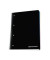 Collegeblock 2345 Meetingbook date notes action, liniert / liniert Rand beidseitig , A4+, 90g, schwarz, 80 Blatt