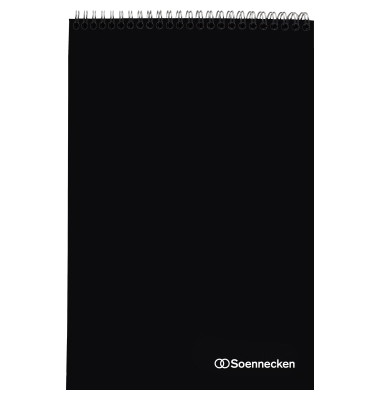 Notizblock 2347, kariert / Lineatur 22, A4, 90g, schwarz, 80 Blatt