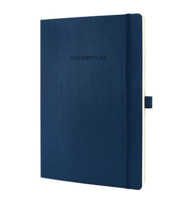 Notizbuch CO317, Conceptum, blau, A4, liniert, 80g, 97 Blatt / 194 Seiten