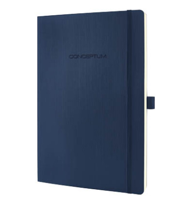 Notizbuch CO316, Conceptum, blau, A4, kariert, 80g, 97 Blatt / 194 Seiten