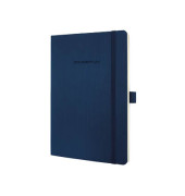 Notizbuch Conceptum CO326 blau A5 kariert 80g 194 Seiten mit Gummiband paginiert
