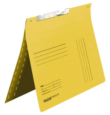 Pendelhefter 15033668, A4 gelb Recyclingkarton 320g