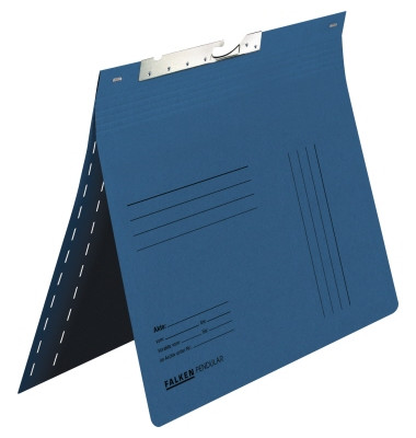 Pendelhefter 15033660, A4 blau Recyclingkarton 320g