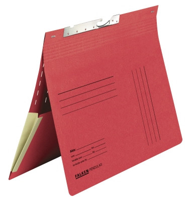 Pendelhefter 15033804, A4 rot Recyclingkarton 320g