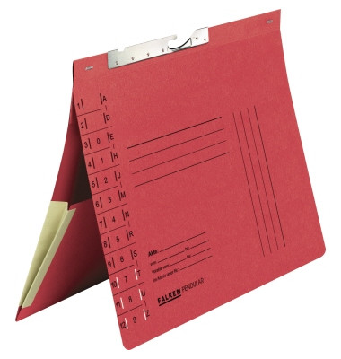 Pendelhefter 15033812, A4 rot Recyclingkarton 320g