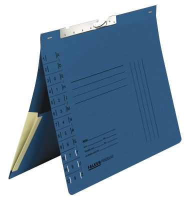 Pendelhefter 15033808, A4 blau Recyclingkarton 320g
