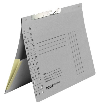 Pendelhefter 15033810, A4 grau Recyclingkarton 320g