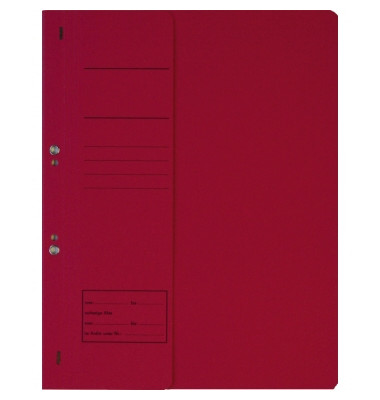 Ösenhefter 125402630, A4 rot halber Vorderdeckel, Recyclingkarton 250g