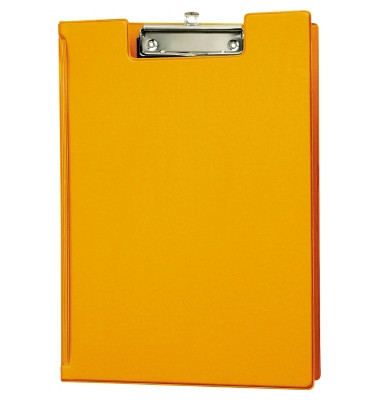 Klemmbrettmappe 2339243, A4, orange, Karton, Folien-kaschiert, inkl Aufhängeöse